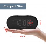 REACHER LED Digital Alarm Clock with 2 USB Ports,Dual Alarm with 5 Wake Up Sounds,Adjustable Volume,0-100% Dimmer,Snooze 12 24 Hours,Weekday,Weekend,7 Days,Big Digits,Small Size for Bedside Desk - B3698JPHS