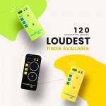 Screaming Meanie TZ-120 Extremely Loud Alarm Timer Multi-Purpose Timer with 2 Sound Levels Perfect for Heavy Sleepers Truckers or Travelers Battery Not Included Assorted Colors - B0LDGDL3J