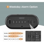 Small Digital Alarm Clock for Bedroom -0-100% Dimmer | USB A & USB C Charger Port | Dual Alarm with Weekday Weekend Mode | 3 Volume | 12 24H | Battery Backup | Easy to Use and Read Bedside Desk Clock - B0F1166S1
