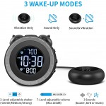 USCCE Loud Dual Alarm Clock with Bed Shaker 0-100% Dimmer Vibrating Alarm Clock for Heavy Sleepers or Hearing Impaired Easy to Set USB Charging Port Snooze Battery Backup - BGUHWWG3F