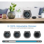 USCCE Loud Dual Alarm Clock with Bed Shaker 0-100% Dimmer Vibrating Alarm Clock for Heavy Sleepers or Hearing Impaired Easy to Set USB Charging Port Snooze Battery Backup - BGUHWWG3F