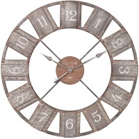36" Galvanized Metal and Wood Windmill Clock - BZ5N45SVQ