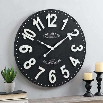 FirsTime & Co. 27" Sullivan Wall Clock Black,10081 - BW2H12UEH