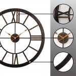 FirsTime & Co. Big Time Wall Clock 40 Oil Rubbed Bronze Plastic - BC6YXUU46