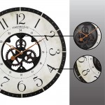 FirsTime & Co. Carlisle Gears Wall Clock Multi-Color Wood & Plastic 27 in - BW86X75ZR