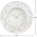 FirsTime & Co. Pearl Mosaic Wall Clock 10.25 Beach Stone - BW01KBNEE