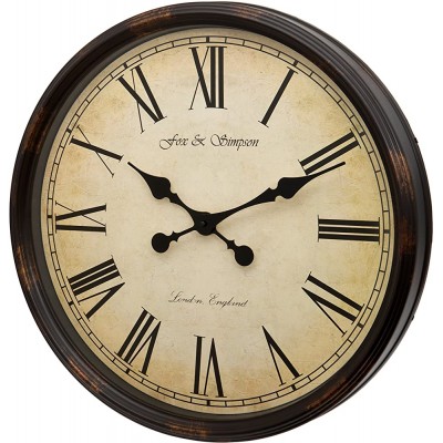 Fox and Simpson Grand Central Station Extra Large 50cm 20-Inch Wall Clock - BJG79XI89