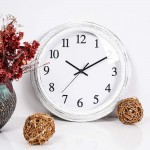 Kingrol 12-Inch Vintage Wall Clock Silent Non Ticking Quality Quartz Clock Easy to Read Decorative Clock for Home Office School - BKQP1BOCX