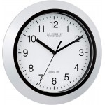 La Crosse Technology Atomic Analog Wall Clock 10 Silver - BENTPMRVW