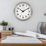 La Crosse Technology WT-3161WH-INT 16 Inch Stainless Steel Atomic Clock-White Dial 16 Metal Frame - BURQABALE