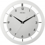Seiko 11 Brushed Metal Wall Clock - BOTO37M0G