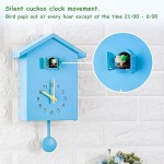 8KB24 Cuckoo Clock Cuckoo Wall Clock with Chimer and Pendulum Natural Bird Voice Or Cuckoo Call Coo Coo Clock for Wall Art Home Living Room Kitchen Office Decoration - BTWWB6KYR