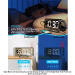 Alarm Clock with Projection on Ceiling for Bedrooms，Kids Digital Alarm Clock with Wireless Charging Clock with 180°Projection on Ceiling for Heavy Sleepers - BHGVKUHE4