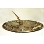 Brass Constellations Sundial 12 inches Wide - BF6WUGIF6