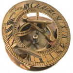 Brass Sundial Compass Pocket Sundial Compass Working Compass Steam Punk Accessory Sundial Clock Nautical Round Sundial Wedding Gifts for Him Nautical Gift - BHH36D0AI