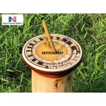 Brass Sundial Grow Old with Me Wedding - BJW25VGKL