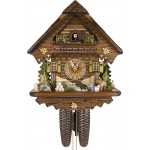 Cuckoo-Palace German Cuckoo Clock Summer Meadow Chalet with 8-Day-Movement 13 1 3 inches Height Black Forest Clock - BWR1LAYW0