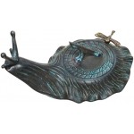 Decorative Brass Garden Outdoor Sundial Snail with a Little Dragonfly - BG0HSWPTG