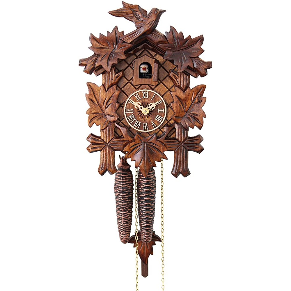 HerrZeit by Adolf Herr Cuckoo Clock The Traditional Vine Leaves AH 80 1 - BQN3HJZRE