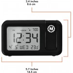 MARATHON Projection Clock with Large Display and Backlight - BO4W6FIM9