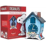 Mark Feldstein & Associates Peanuts Gang Snoopy Linus Lucy ICY Blue 17 x 9 Christmas Cuckoo Clock - BSQJNQ2F7