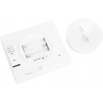 TOPINCN Digital Alarm Clock TS-WP10 Bathroom Shower Wall Clock IP65 Waterproof Digital Time Display Innovative Timer with Fixed Suction Cup for Home Bathroom 1.4x4.1x4.5 in White - BH87UZAGA