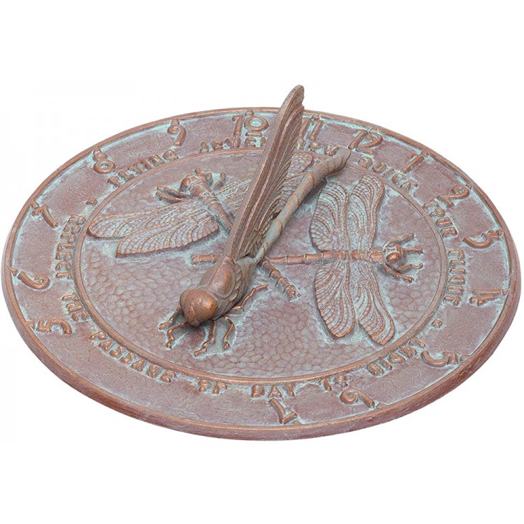 Whitehall Products Dragonfly Sundial Copper Verdi - BEBCXZOP8