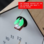 Wooden Cuckoo Clocks for Kids with Night Mode Singing Bird ,European Style Home Wall Clock Short - BFYNZIYY8