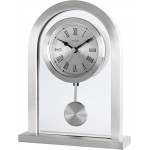 Acctim36757 Bathgate Glass Pendulum Mantel Clock Silver - BW4NEA1E3