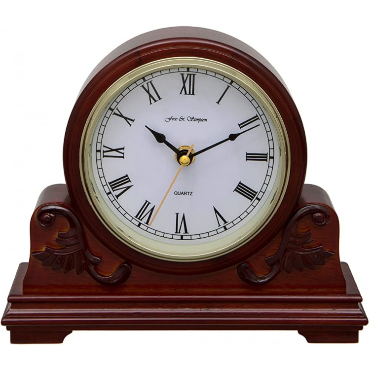 Fox and Simpson Buckingham Walnut Mantel Clock - BP11J24FA