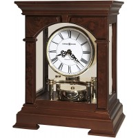 Howard Miller Statesboro Mantel Clock 635-167 – Cherry Bordeaux Wood & Quartz Single Chime Movement - B31G56MRN