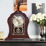 Mantel Clock Antique Table Clock Old-Fashioned Grandfather Clock Retro Pendulum Clock Silent Easy to Read Used for Mantel Living Room Decoration Office Bedroom - B9JV6CDCV