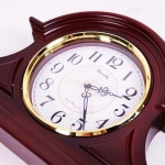 Mantel Clock – Quartz Movement，Battery Operated Silent Wood Mantle Clock（11-inch） - BAXVGGUU6