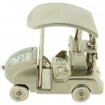 Miniature Golf Buggy-Cart Chrome Plate Novelty Collectors Desktop Clock IMP1073S - BB3WK5I8N