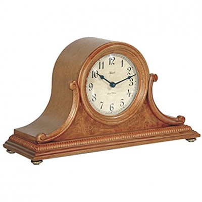 Qwirly Store: German Scottsville Quartz Mantel Clock by Hermle #21132I92114 | Oak - BR4LSUHW9
