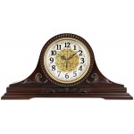 Shoichio Mantel Clocks Mantle Clock Wooden Bell Decorative Fireplace Clock is a Clock Solid Wood Shelf That Runs on Batteries Chimes Mantel Clocks - BWLBF96GP