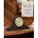 Shoichio Mantel Clocks Mantle Clock Wooden Bell Decorative Fireplace Clock is a Clock Solid Wood Shelf That Runs on Batteries Chimes Mantel Clocks - BWLBF96GP