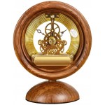 YUHUAWF Table Clock Clock Chinese Style Retro Wood Small Table Clock Home Living Room Bedroom Decoration Desktop Ornaments Table Clock 5.90 Inches Decor Clocks - B9C2MUQ2S
