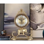 YUHUAWF Table Clock Modern and Elegant Pure Brass Table Clock Luxury Living Room Decoration Home Study Home Decoration Clock Decor Clocks - BFACHKX29