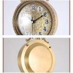 YUHUAWF Table Clock Modern and Elegant Pure Brass Table Clock Luxury Living Room Decoration Home Study Home Decoration Clock Decor Clocks - BFACHKX29