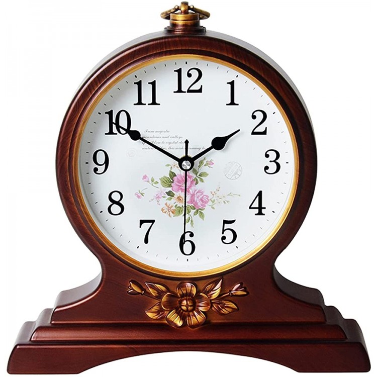 YUHUAWF Table Clock Table Clock Classical European Table Clock Retro Silent Living Room Decoration Clock Bedroom Bedside Clock Quartz Clock Decor Clocks Color : B - B3AGPCSW8