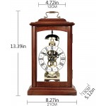 YUHUAWF Table Clock Table Clock Mechanical Desk Clock Chinese Style Living Room Antique Clock Retro European Style Study Ornaments Wooden Decor Clocks Color : A - BH3EIQANY