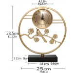 YUHUAWF Table Clock Table Clock Tabletop Clock Chinese Style Clock Home Desktop Clock Living Room Office Copper Four Styles 9 Inch Decor Clocks Color : B - BSRHJV4NA