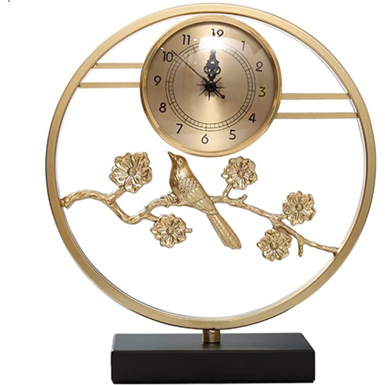 YUHUAWF Table Clock Table Clock Tabletop Clock Chinese Style Clock Home Desktop Clock Living Room Office Copper Four Styles 9 Inch Decor Clocks Color : B - BSRHJV4NA