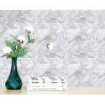 Art3d 10-Sheet Peel and Stick Backsplash Tile for Kitchen 12x12 Grey Marble - BY3LR5MPK