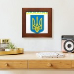 CafePress I Stand with Ukraine | Support The Ukrainians Fram Framed Tile Decorative Tile Wall Hanging - BYGT4XUQR