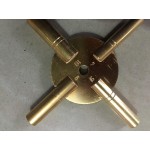 8-Size Solid Brass Clock Winding Keys 4 Odd & 4 Even Sizes 3 to 10 from Brass Blessing 5191 - BA9FMVWBT