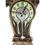 Art Nouveau 11 1 4 High Melting Bronze Table Clock - B4JBA68JZ