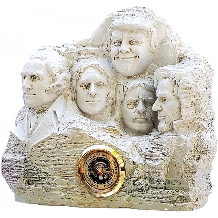 BobbleFingers Donald Trump Gifts Mount Rushmore Clock Gag Gift - BUJEZ2ZN9