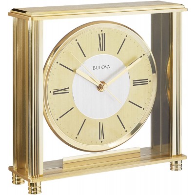 Bulova B1700 Grand Prix Clock Brass - BMREOBE5Q